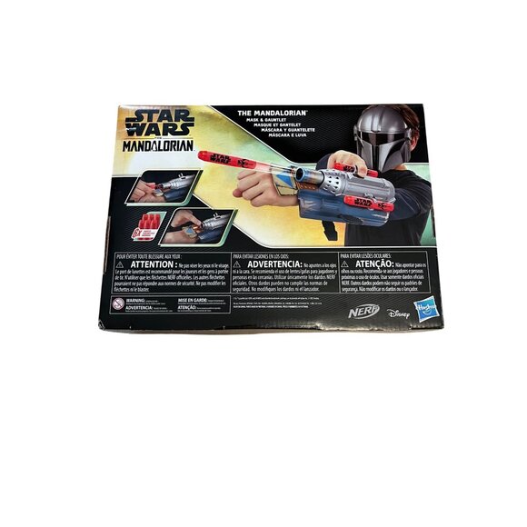 Mandalorian Helmet & Blaster Set by Hasbro – Star Wars Roleplay Toy for Kids Age - Picture 2 of 2